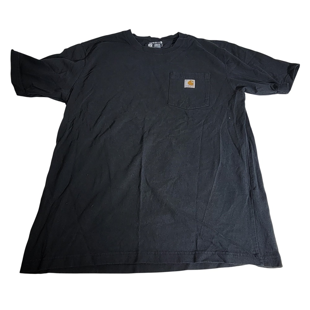 Carhartt Mens Loose Fit Heavyweight Pocket T-Shirt Black Size M